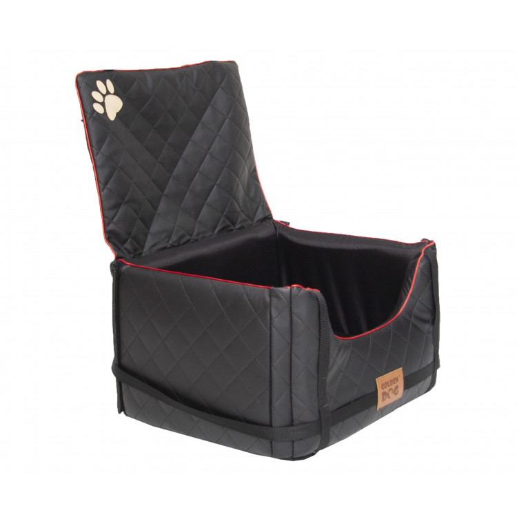Autosedačka Lux Comfort pre psa M 33 x 52 x 44 cm – čierna